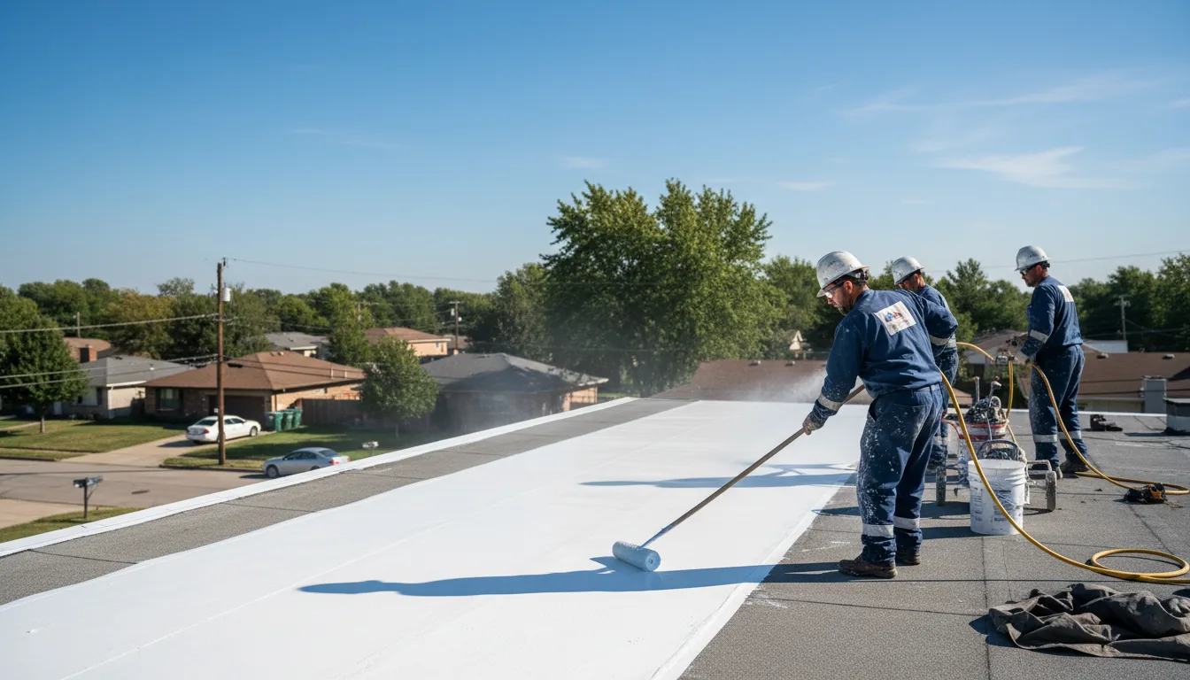 Commercial roof coating in Vintondale, PA near me